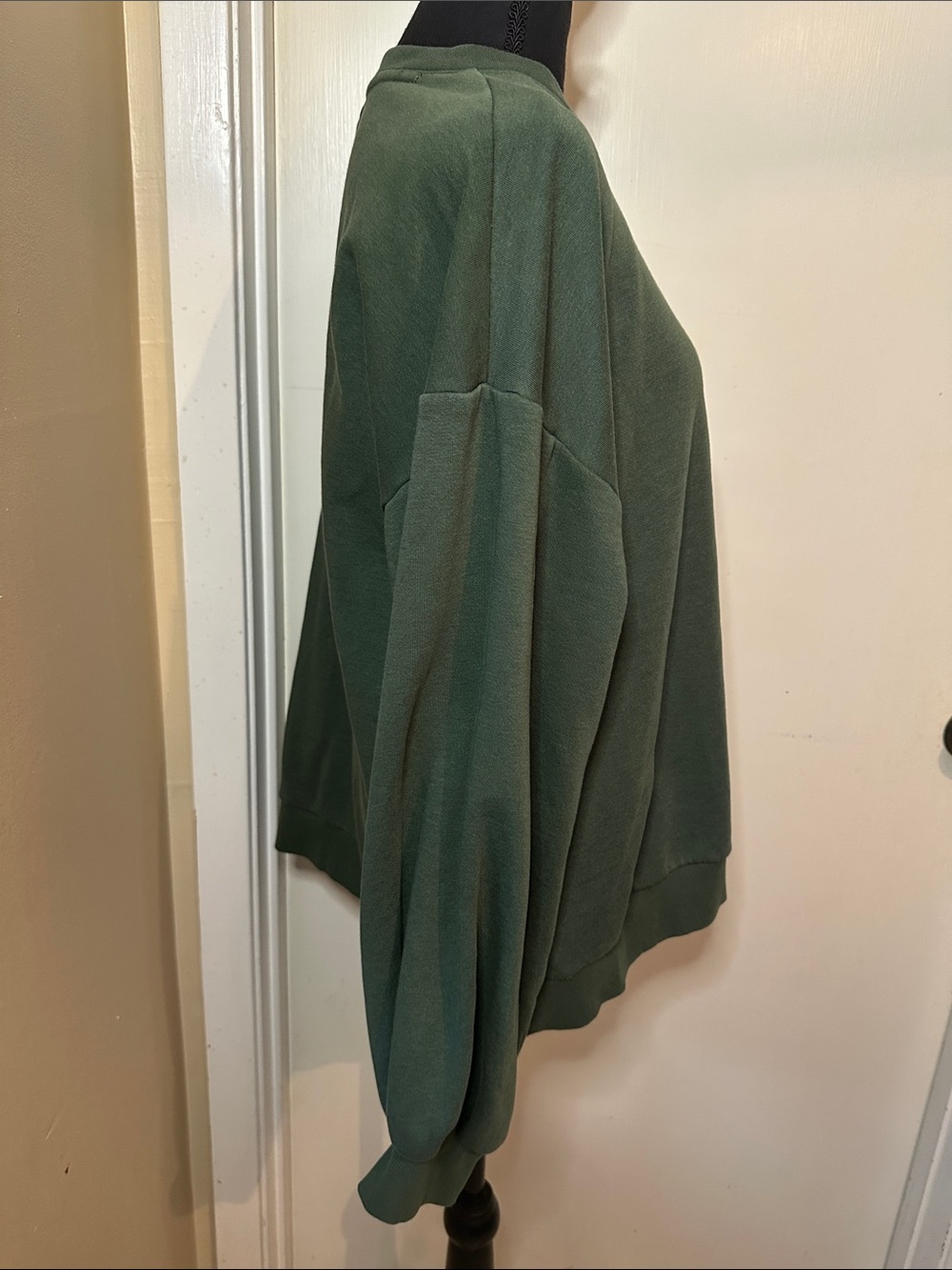 Pilcro Green Oversized Crewneck Sweatshirt M - Picture 3 of 6